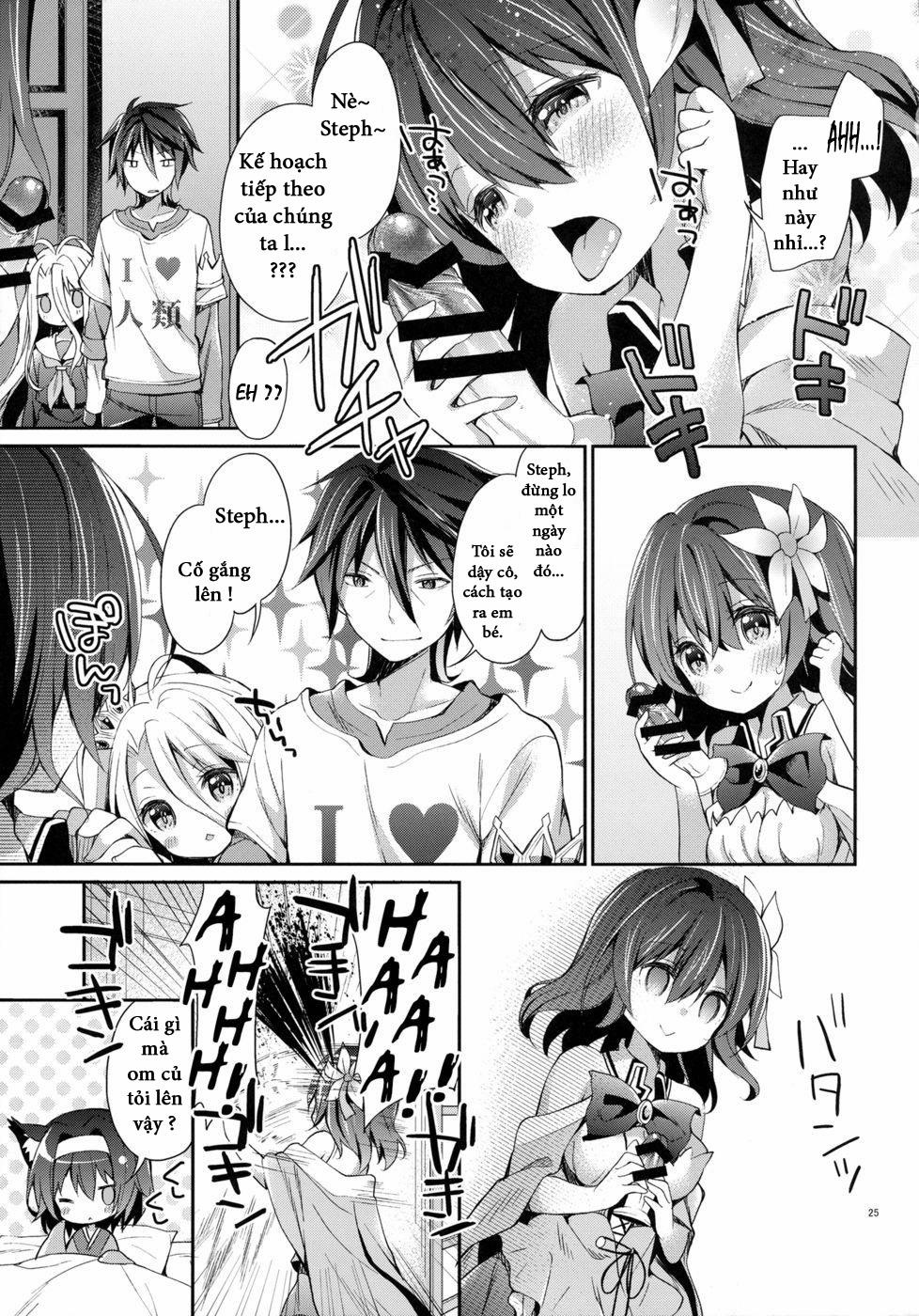 "Shiro... Kyou Kara Kodomo Onaho Ni, Naru" (No Game No Life) Chương Oneshot Trang 24