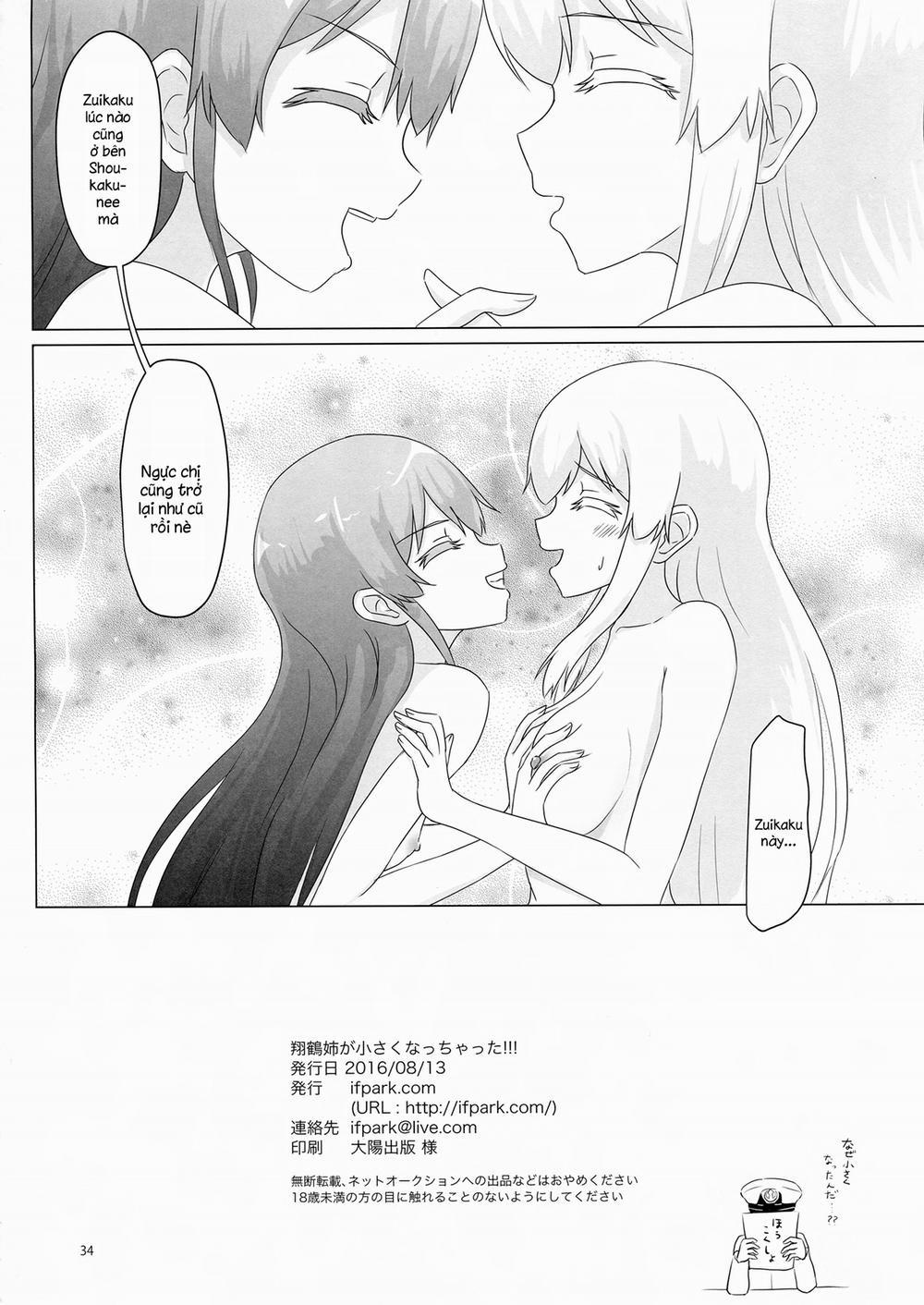 manhwax10.com - Truyện Manhwa Shoukaku-nee ga Chiisaku Nacchatta!!! (Kantai Collection) Chương Oneshot Trang 34