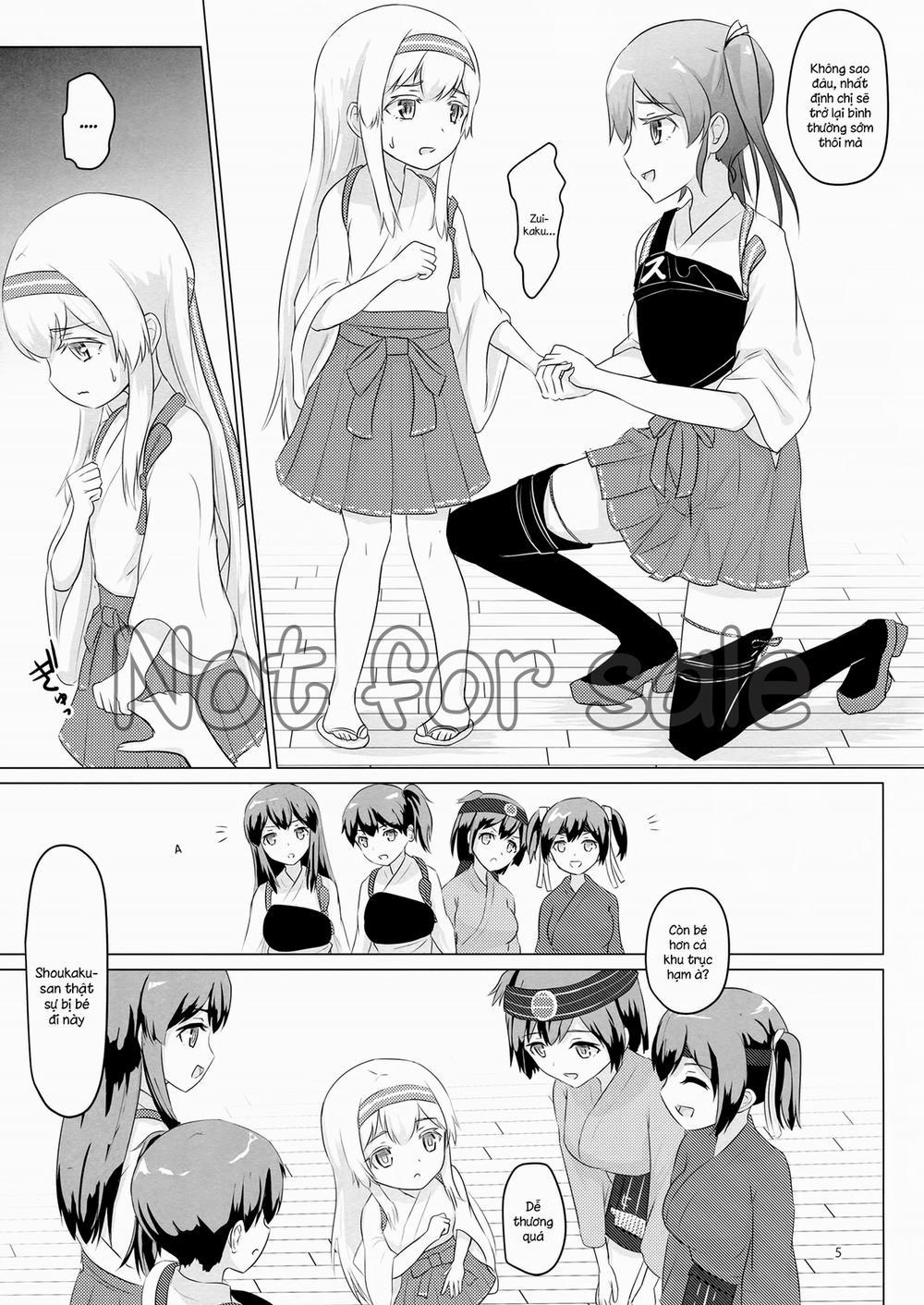 manhwax10.com - Truyện Manhwa Shoukaku-nee ga Chiisaku Nacchatta!!! (Kantai Collection) Chương Oneshot Trang 5