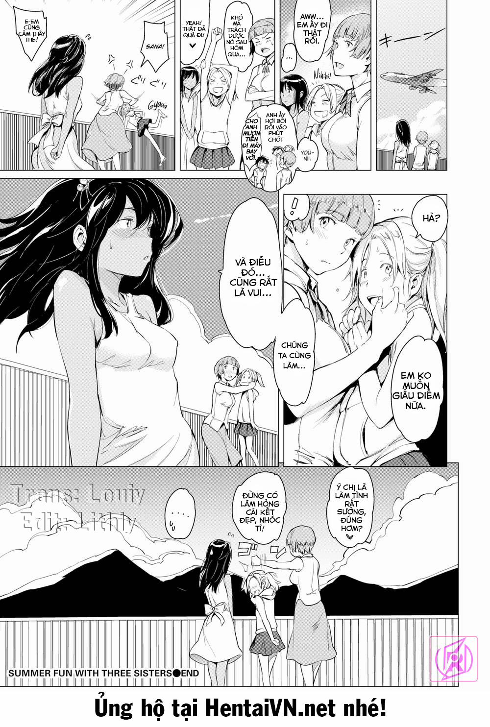 manhwax10.com - Truyện Manhwa Summer Fun with Three Sisters ~Hot Spring Party~ Chương Oneshot Trang 18