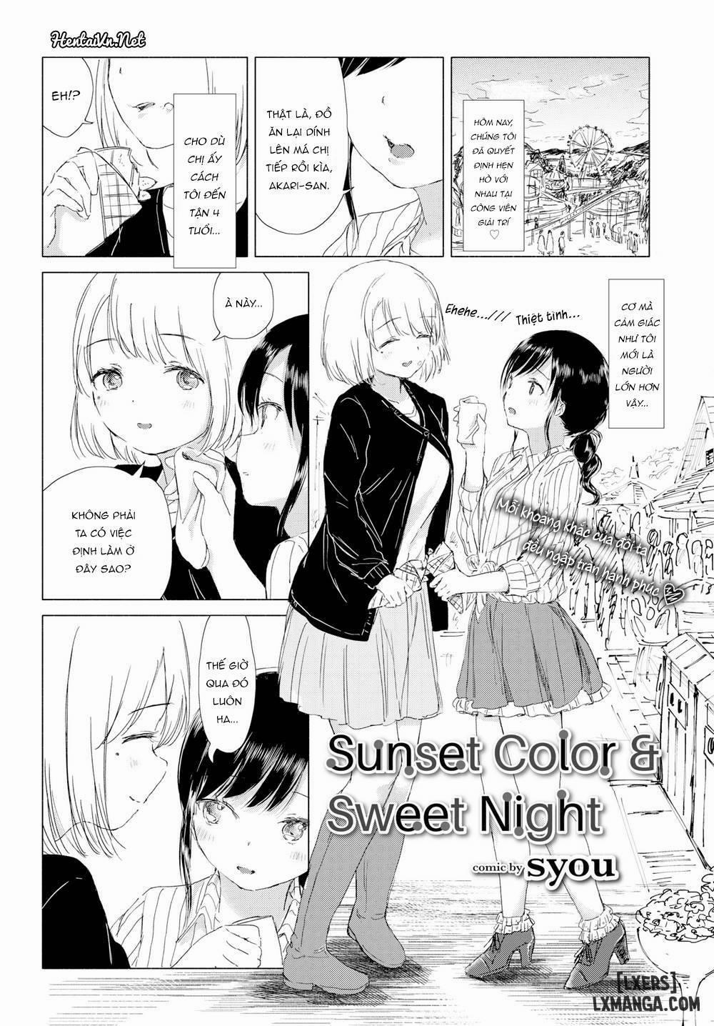 manhwax10.com - Truyện Manhwa Sunset Color & Sweet Night Chương Oneshot Trang 1