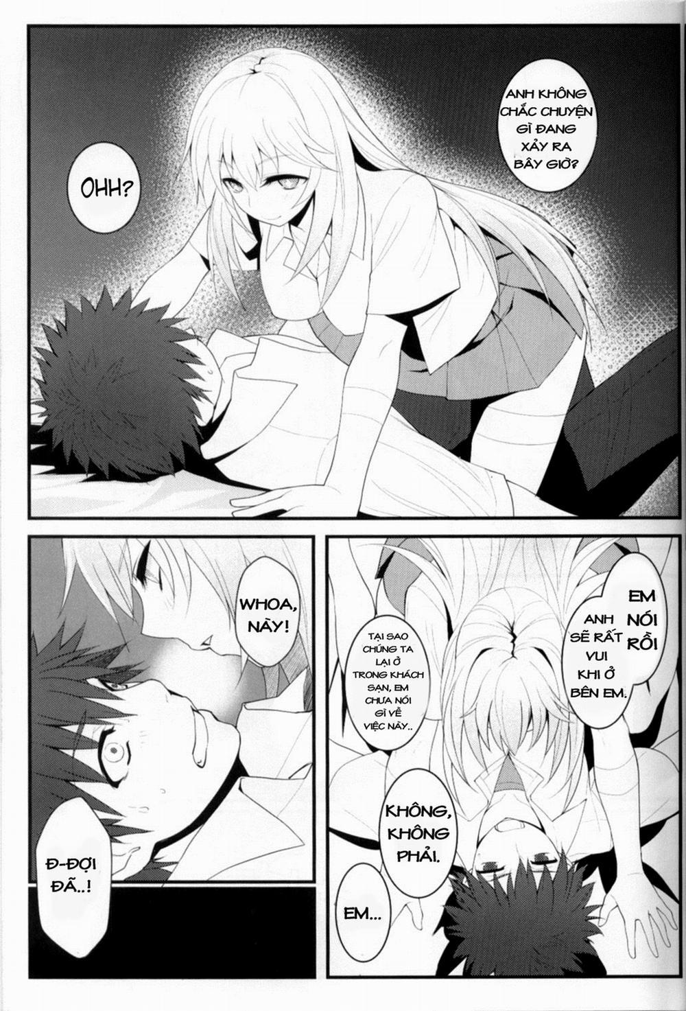 manhwax10.com - Truyện Manhwa Tatoeba Shokuhou-san ga Kamijou-san to Chucchu Shitari Suru Sonna Sekai ga Moshi Aru tosureba (Toaru Majutsu no Index) Chương Oneshot Trang 9