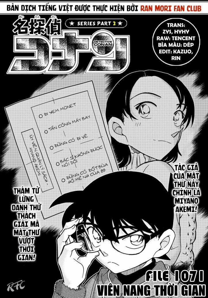 manhwax10.com - Truyện Manhwa Thám Tử Conan Chương 1071 Trang 2