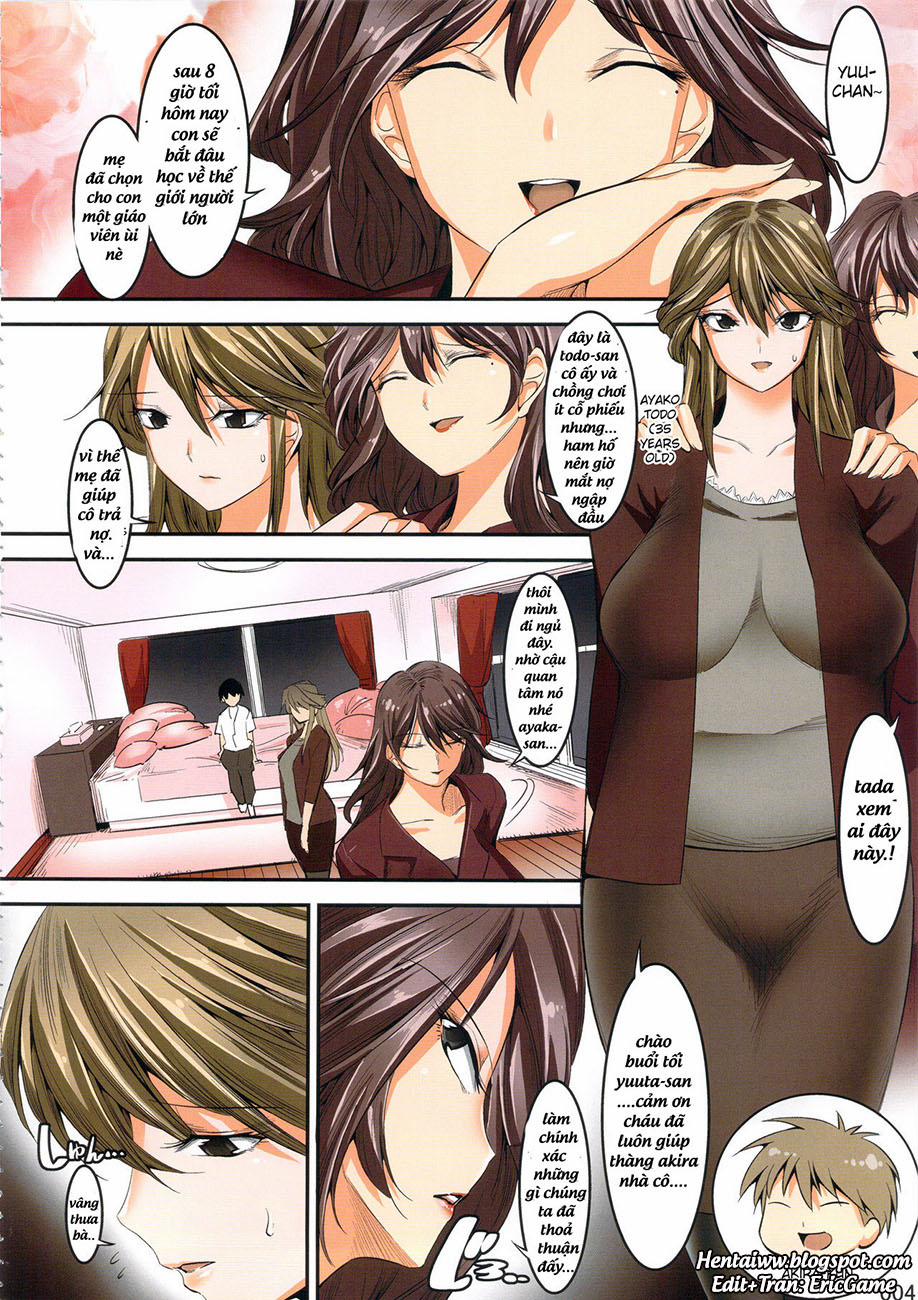 manhwax10.com - Truyện Manhwa Tomodachi no Okaa-san to no Seikyouiku Nikki Chương Oneshot Full Color Trang 3