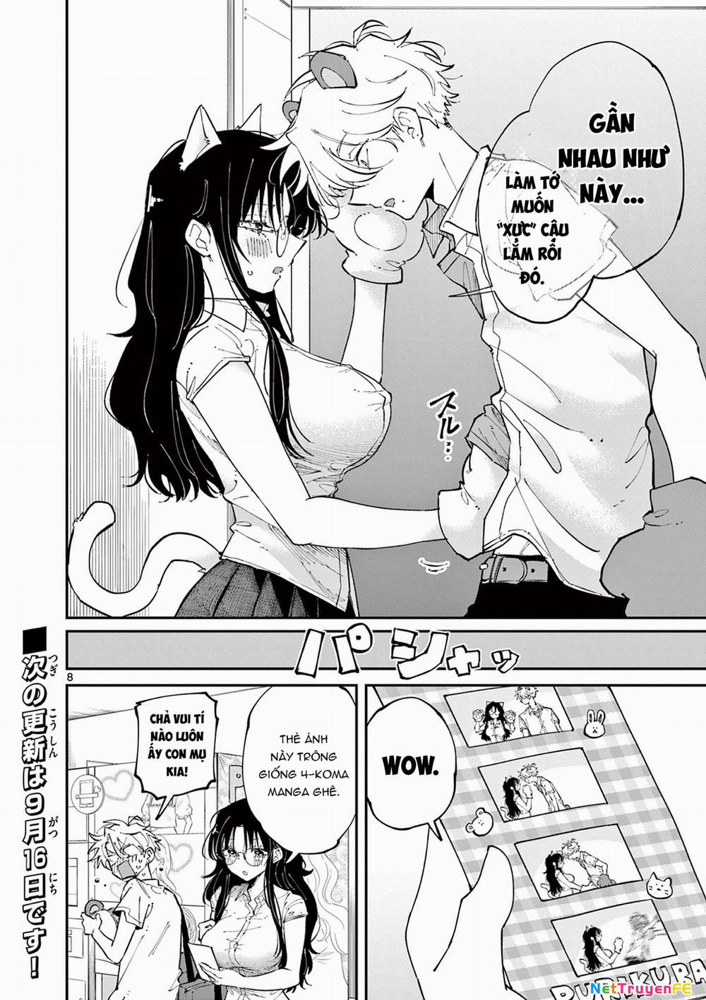 manhwax10.com - Truyện Manhwa Tonari No Seki No Yatsu Ga Souiu Me De Mitekuru Chương 20 Trang 8