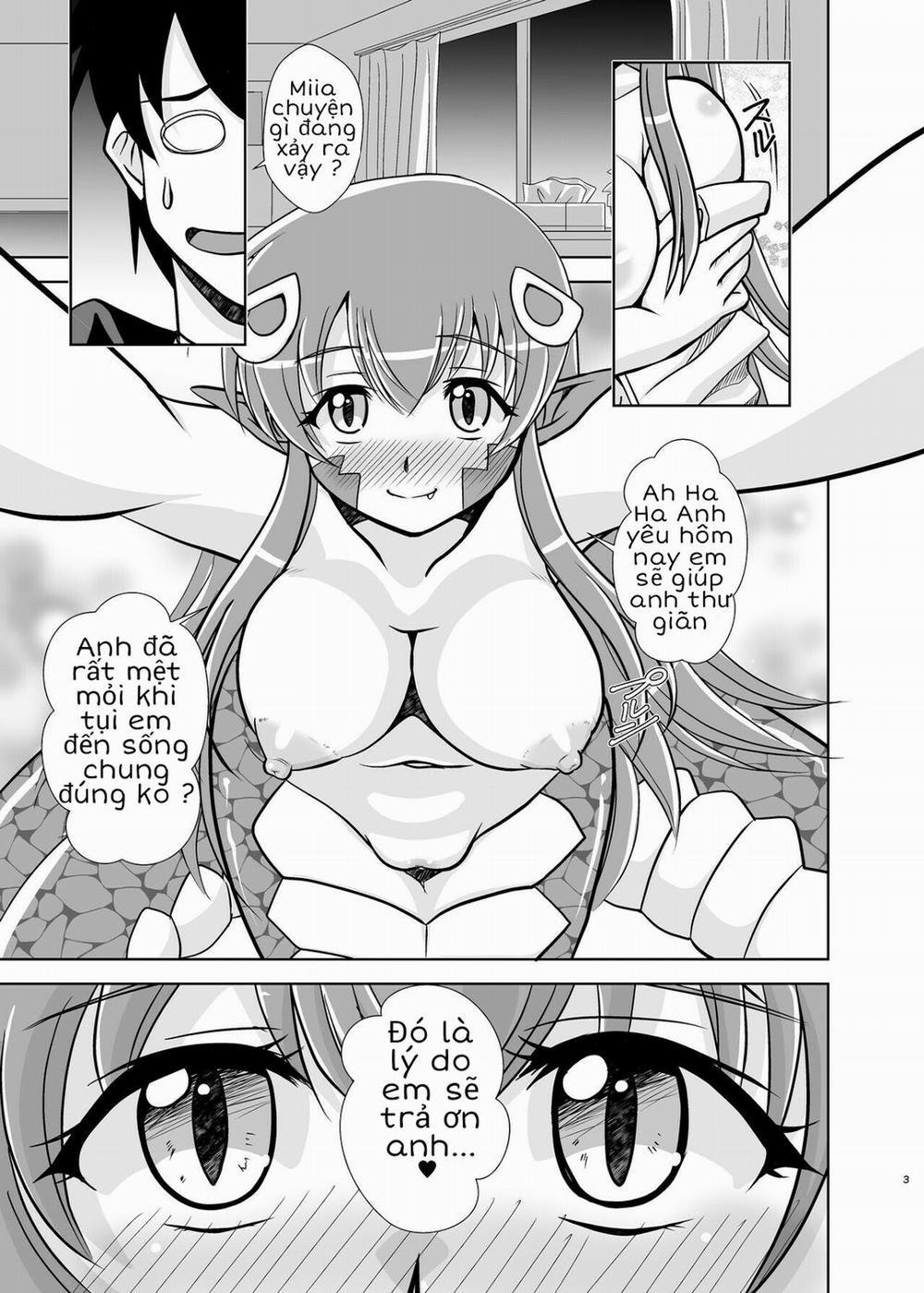 manhwax10.com - Truyện Manhwa Trái cấm (Monster Musume no Iru Nichijou) Chương Oneshot Trang 4