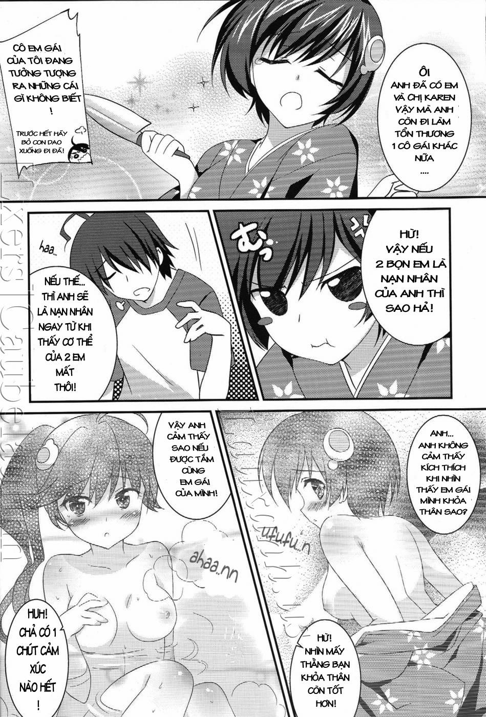 manhwax10.com - Truyện Manhwa Tsukihi Karen and I Fight Too Much (Bakemonogatari) Chương Oneshot Trang 5