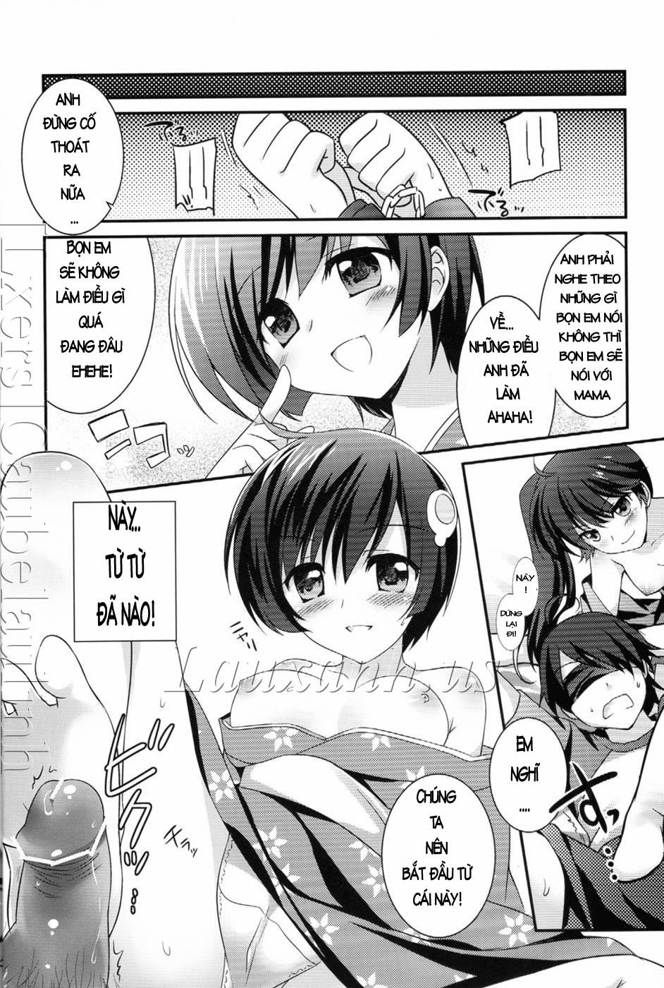 manhwax10.com - Truyện Manhwa Tsukihi Karen and I Fight Too Much (Bakemonogatari) Chương Oneshot Trang 7