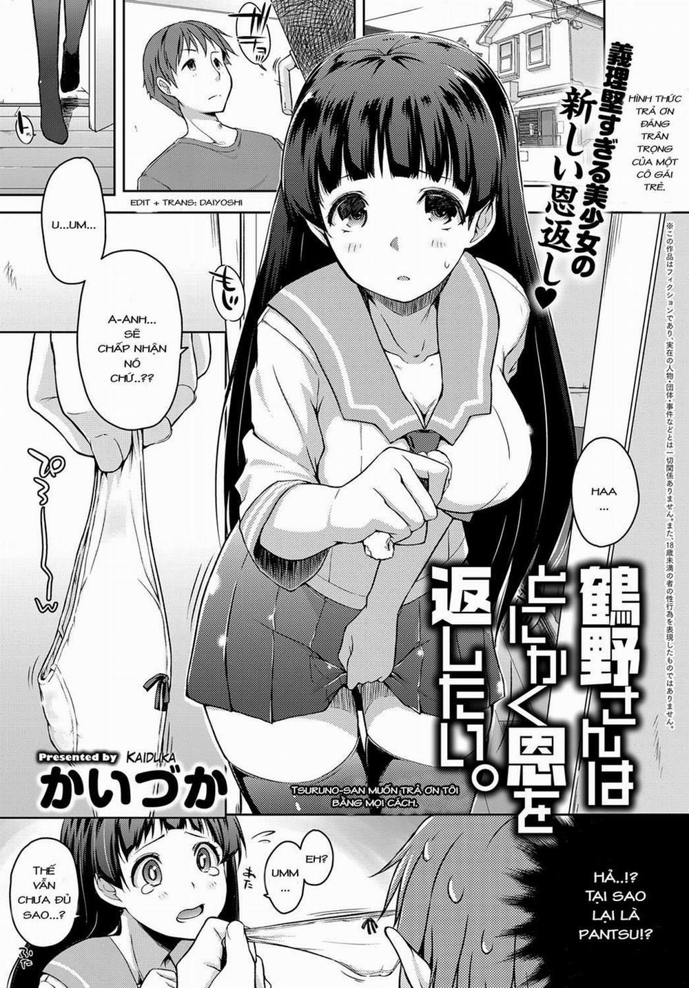 manhwax10.com - Truyện Manhwa Tsuruno-san wa Tonikaku On o Kaeshitai Chương Oneshot Trang 1