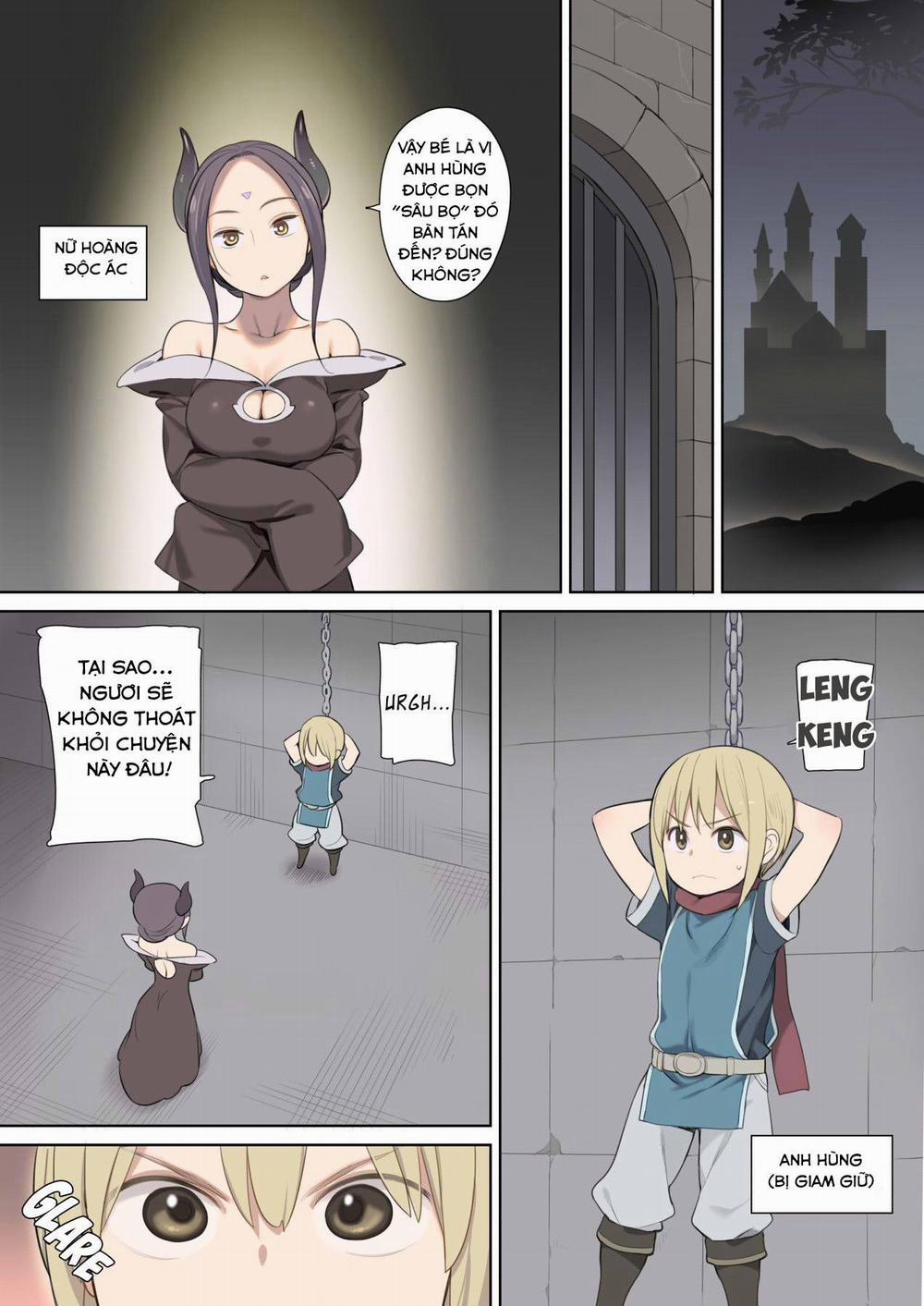 manhwax10.com - Truyện Manhwa Vị anh hùng vì nước quên thân - Toraware Yuusha To Maou (Onna) To Elf Chương Oneshot Trang 3