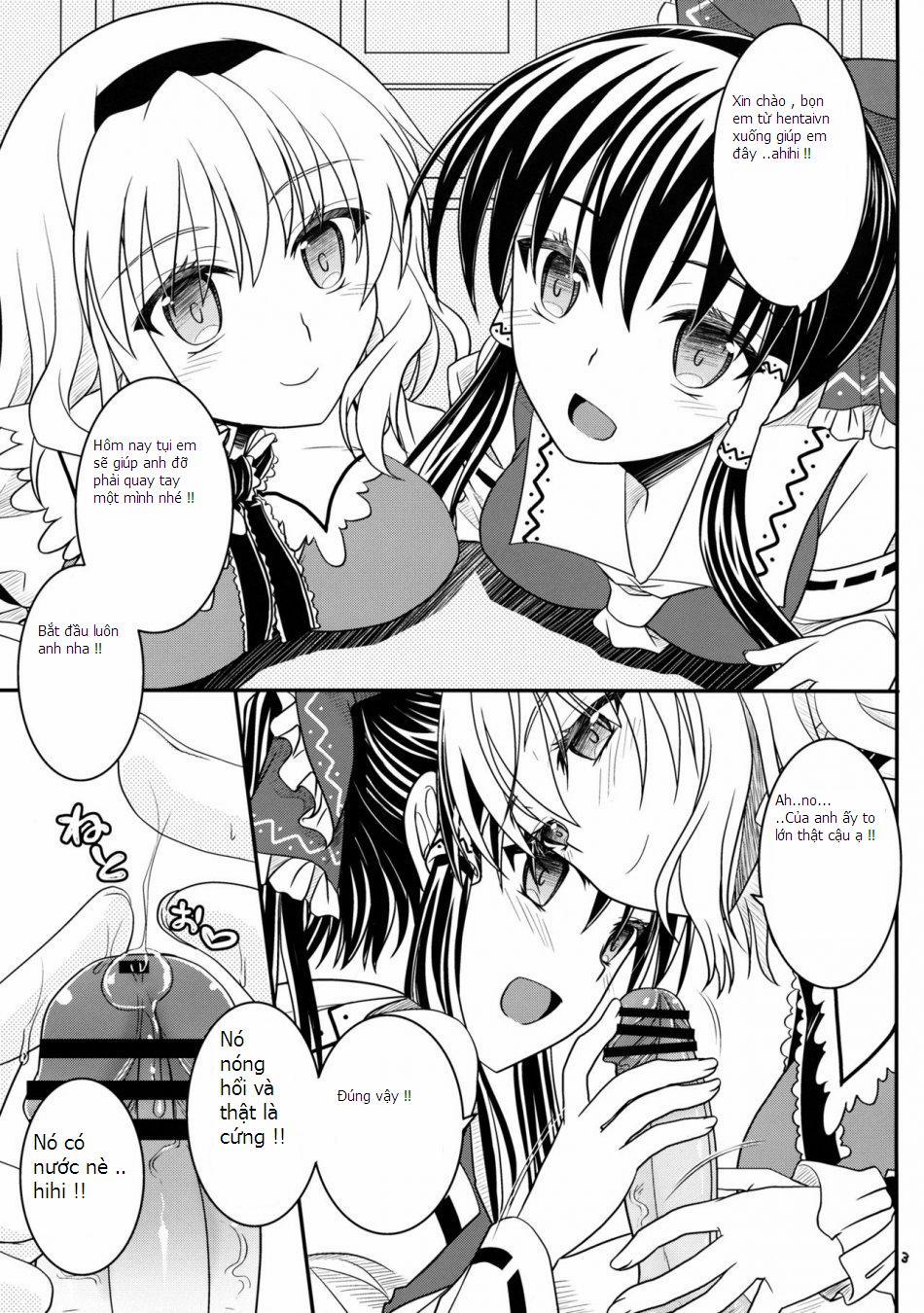 manhwax10.com - Truyện Manhwa With Reimu And Alice... (Touhou Project) Chương Oneshot Trang 2