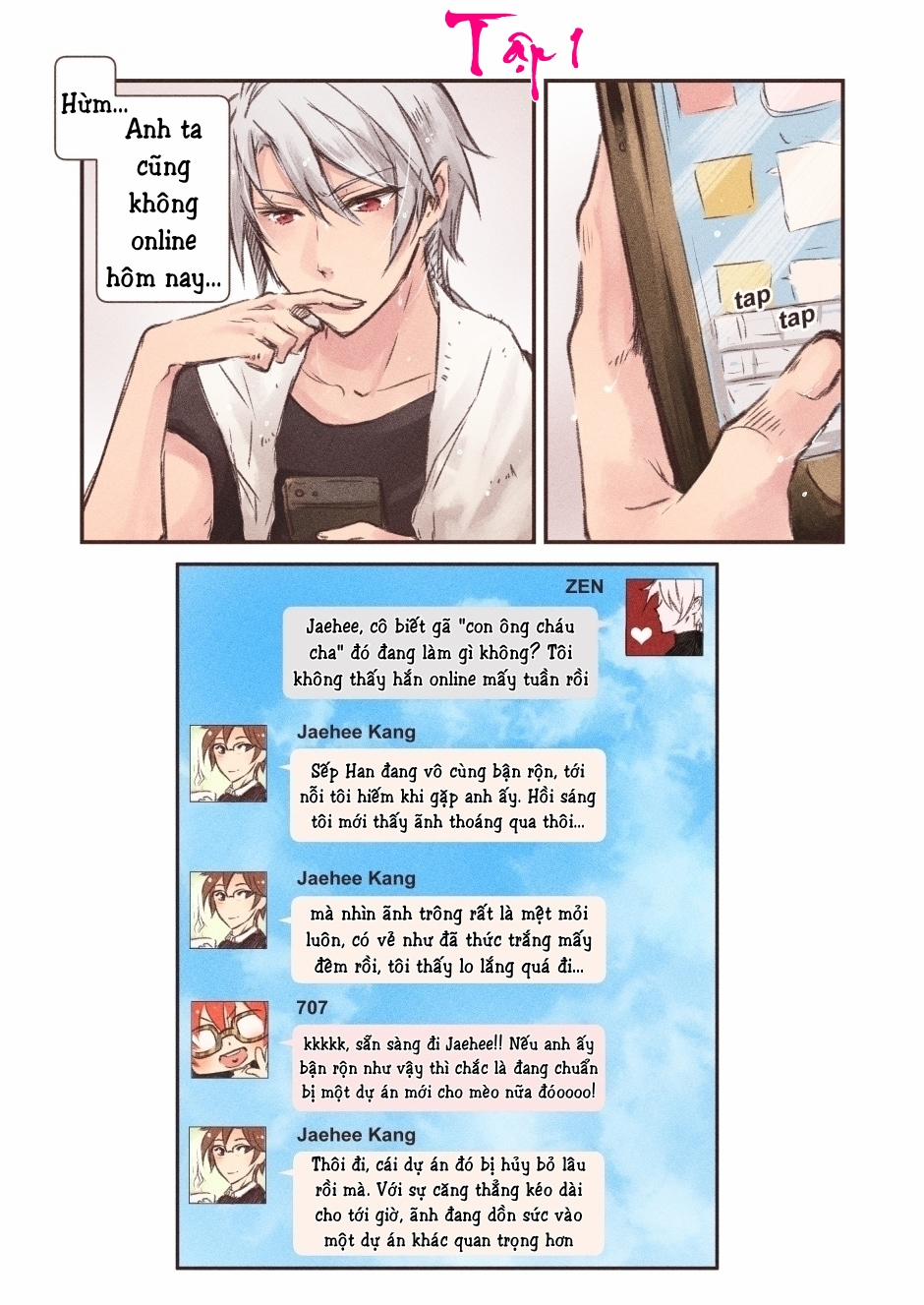 manhwax10.com - Truyện Manhwa Xoa Dịu Trái Tim Anh - Catharsis (Mystic Messenger) Chương T p 1 Trang 8