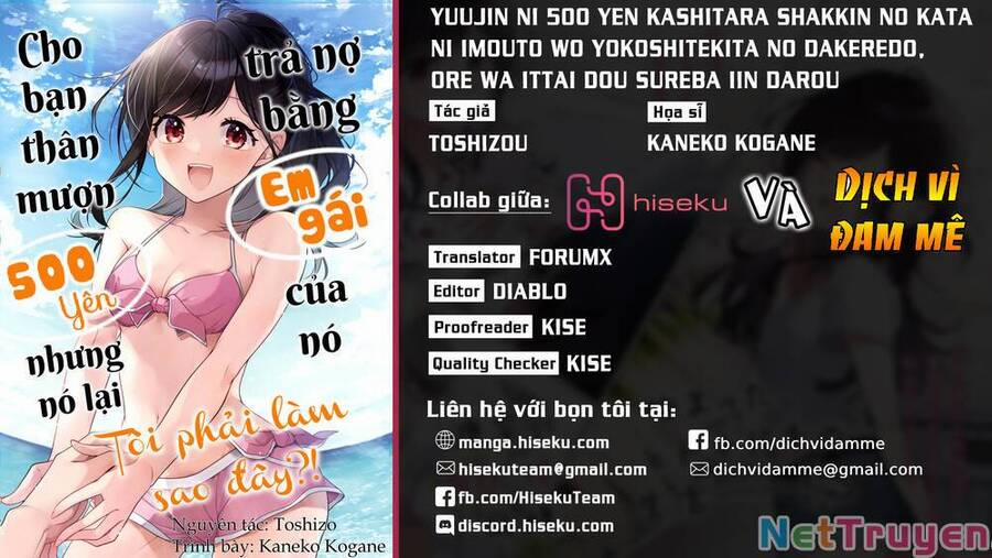 manhwax10.com - Truyện Manhwa Yuujin Ni 500 Yen Kashitara Shakkin No Kata Ni Imouto Wo Yokoshitekita No Dakeredo, Ore Wa Ittai Dou Chương 10 Trang 1