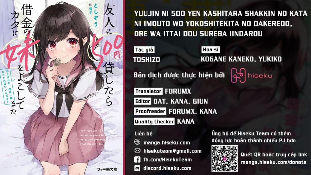 manhwax10.com - Truyện Manhwa Yuujin Ni 500 Yen Kashitara Shakkin No Kata Ni Imouto Wo Yokoshitekita No Dakeredo, Ore Wa Ittai Dou Chương 2 Trang 1